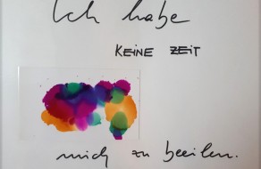 ich habe keine zeit mich zu beeilen tischset