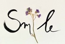 smile blaue Blume